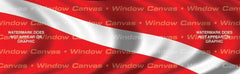 Diver Down Rear Window Decal - Custom Vinyl Graphics