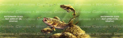 Feeding Walleyes Rear Window Decal - Custom Vinyl Graphics