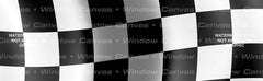 Finish Line Rear Window Decal - Custom Vinyl Graphics
