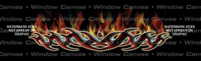 Hot Tribal Rear Window Decal – Custom Vinyl Graphics