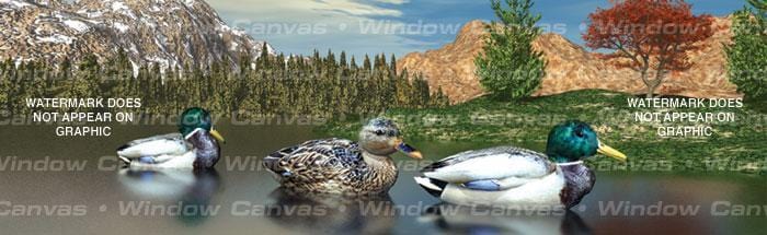 Mountain Morning Rear Window Decal - Custom Vinyl Graphics