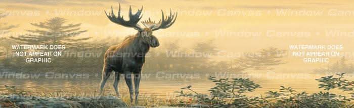 Northwoods Moose Rear Window Decal - Custom Vinyl Graphics