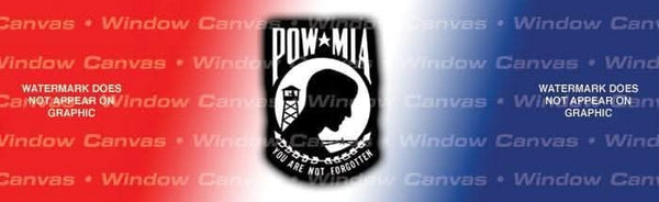 POW MIA USA Rear Window Decal – Custom Vinyl Graphics