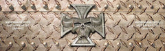 Skull of Steel Rear Window Decal - Custom Vinyl Graphics