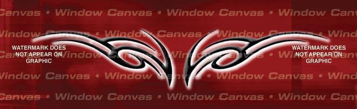 Tribal Femme Rear Window Decal - Custom Vinyl Graphics