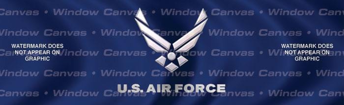USAF Rear Window Decal - Custom Vinyl Graphics
