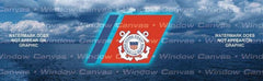 USCG Rear Window Decal - Custom Vinyl Graphics