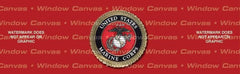 USMC Seal Rear Window Decal - Custom Vinyl Graphics