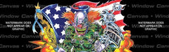 Vengence Clown Rear Window Decal - Custom Vinyl Graphics